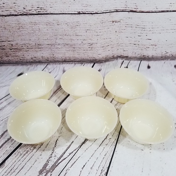 Fire King Other - Fire King 6 Cream Colored Custard Dishes